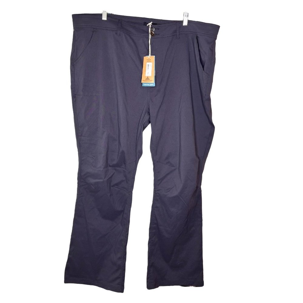 NWT Prana pants womens 22W midrise relaxed hiking stretch water repellent Halle
